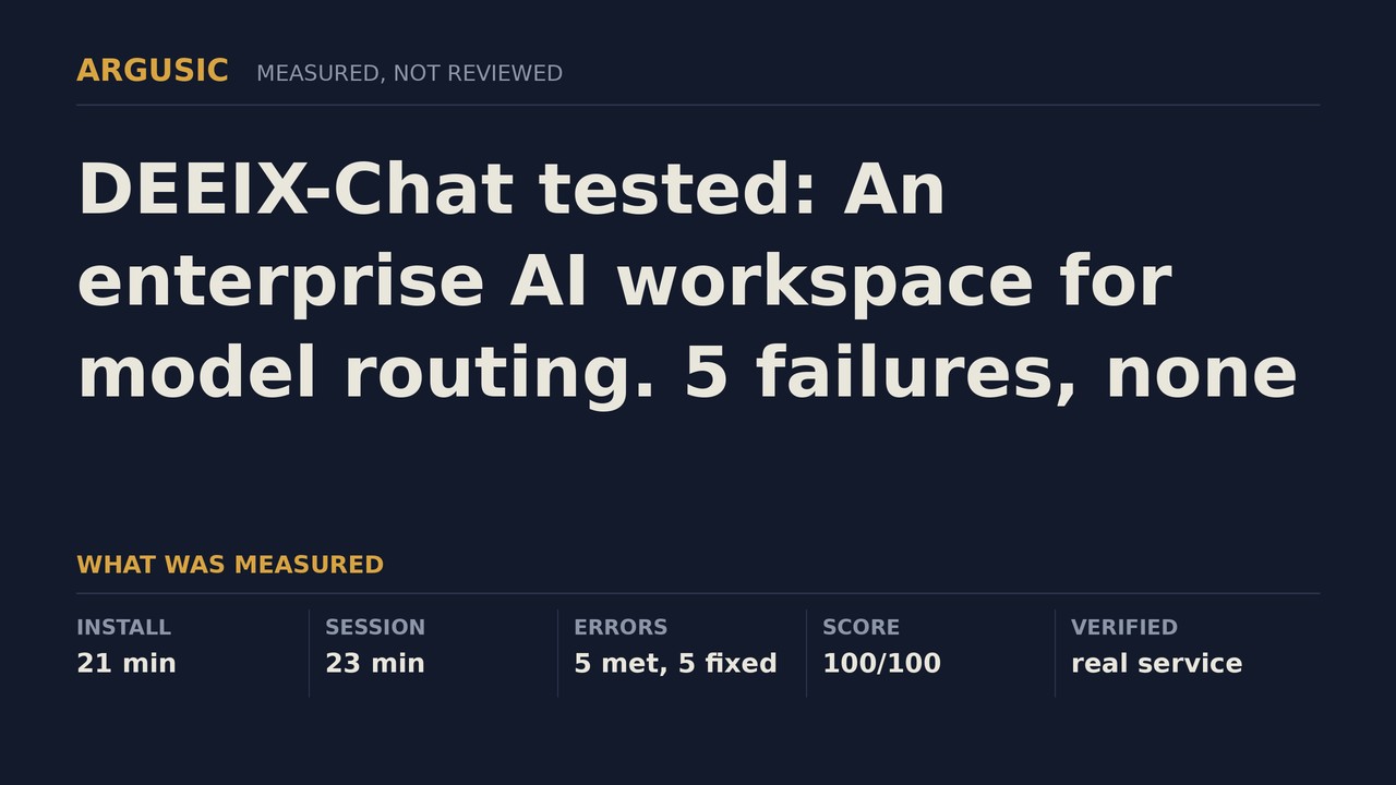 Argusic testing DEEIX-Chat, recorded session