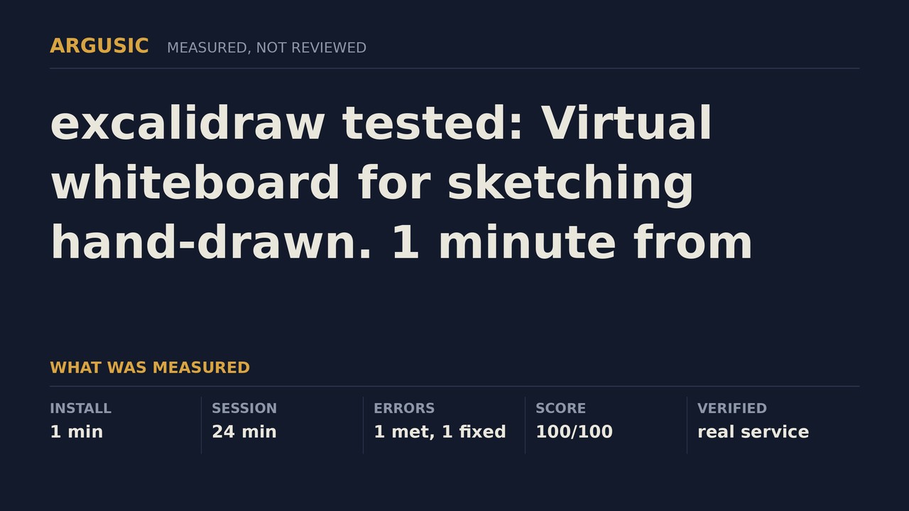 Argusic testing excalidraw, recorded session