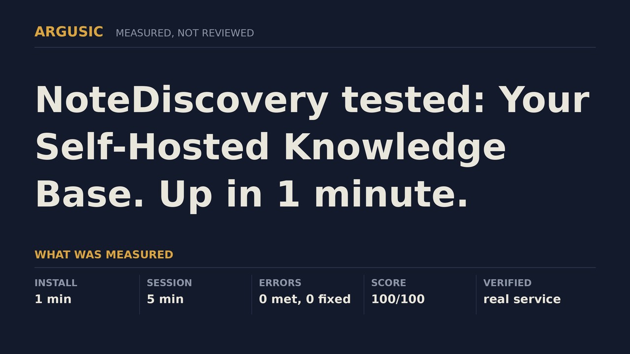 Argusic testing NoteDiscovery, recorded session