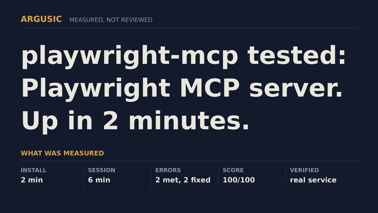 Argusic testing playwright-mcp, recorded session