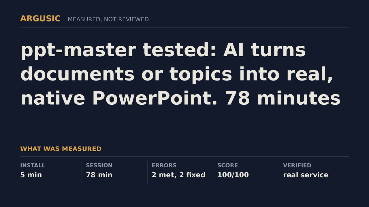 Argusic testing ppt-master, recorded session