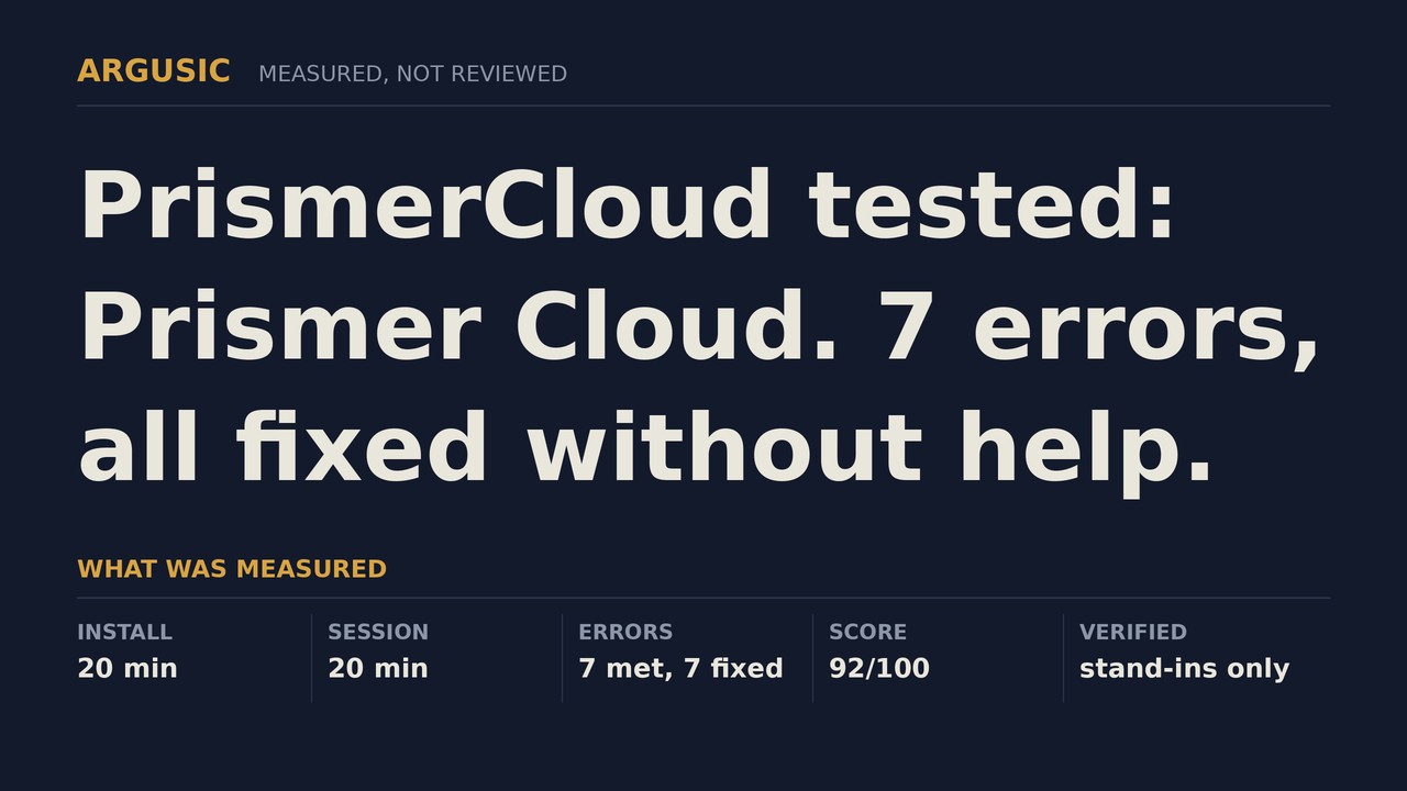 Argusic testing PrismerCloud, recorded session