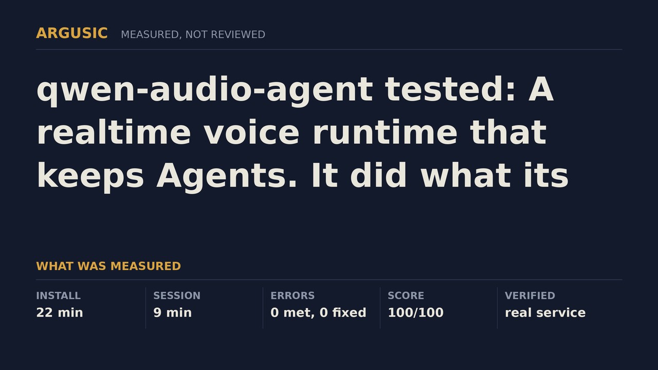 Argusic testing qwen-audio-agent, recorded session