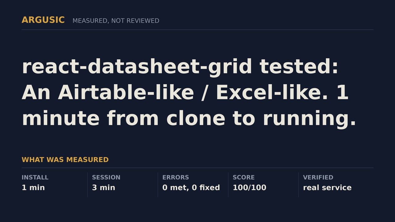 Argusic testing react-datasheet-grid, recorded session