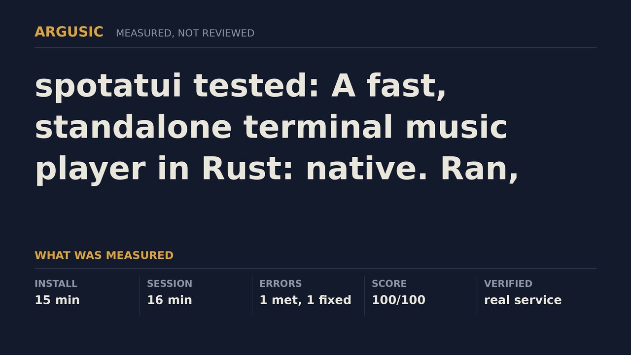 Argusic testing spotatui, recorded session