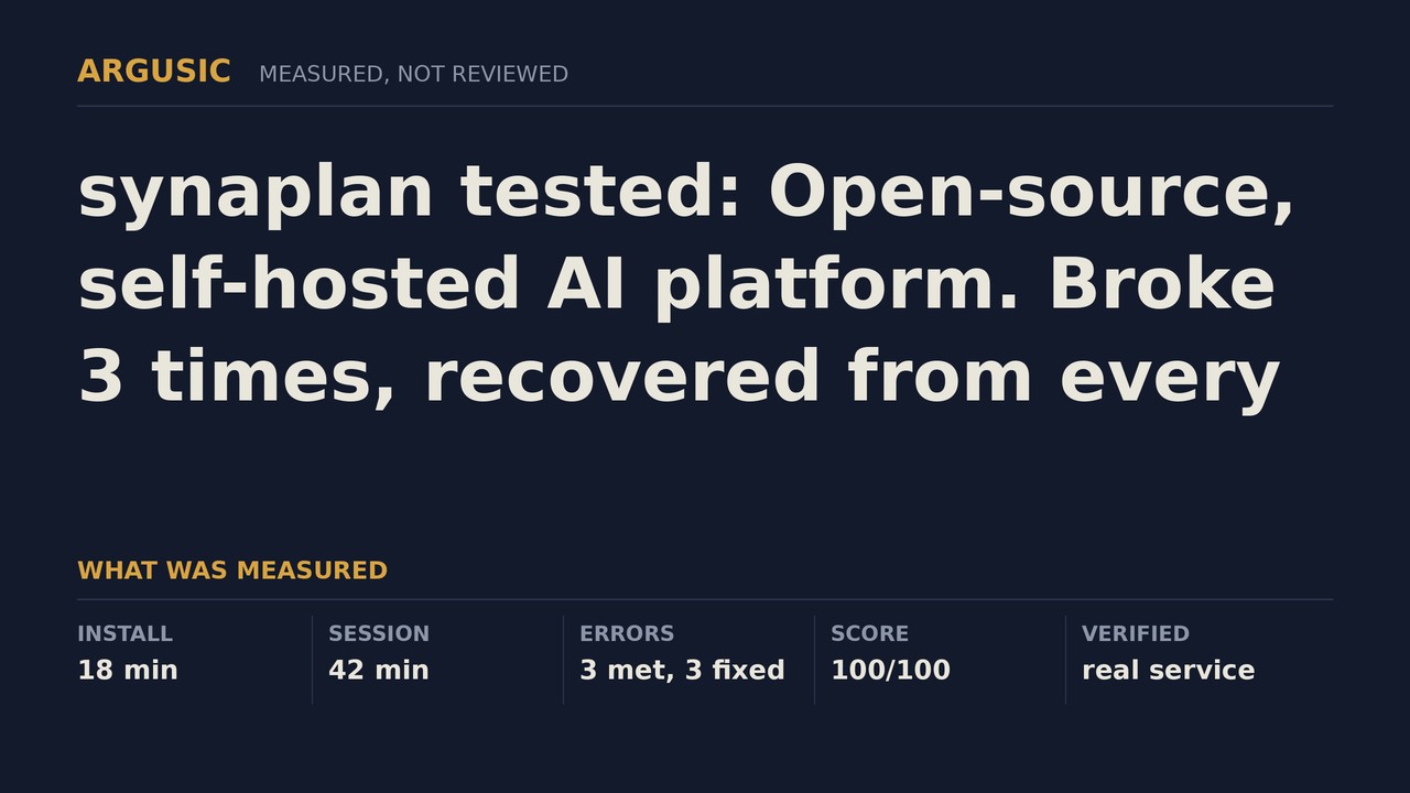 Argusic testing synaplan, recorded session
